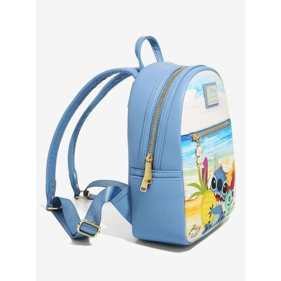 Loungefly Disney Lilo & Stitch Beach Day with Scrump Mini Backpack - Picture 2 of 5